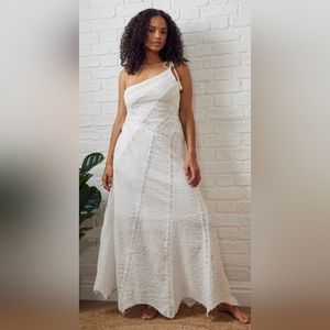 Free People Bella White Maxi Dress